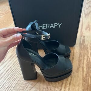 New Black Princess Polly therapy heels